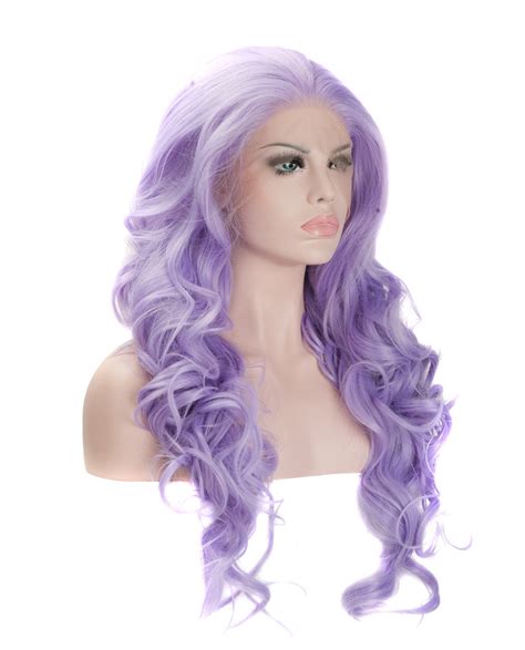 Light Purple 22 Wavy Wig Abhair