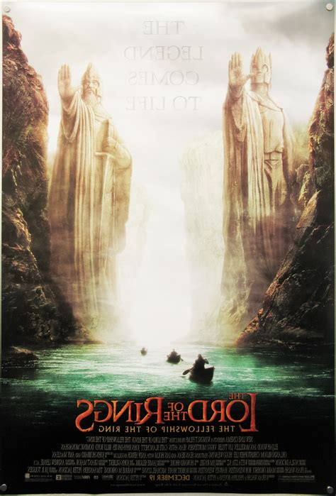 The Lord Of The Rings The Fellowship Of The Ring One Sheet Advance