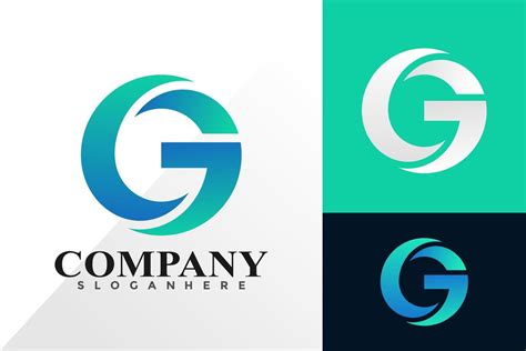 Abstract G Letter Circle Logo And Icon Design Vector Concept For