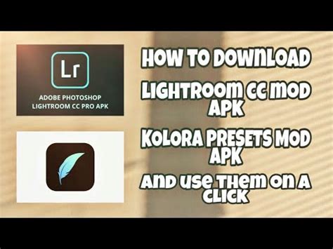 Download adobe lightroom premium mod apk for android. How to add presets for lightroom,How to download presets ...