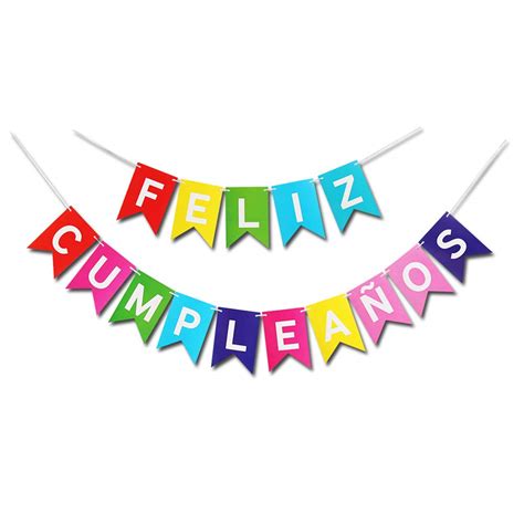 Buy Happy Birthday Banner Colorful Feliz Cumpleaños Decoration Banner Spanish Happy Birthday
