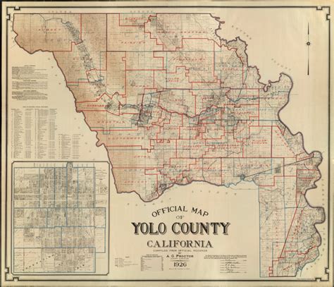 Official Map of Yolo County, California, 1926. - David Rumsey ...