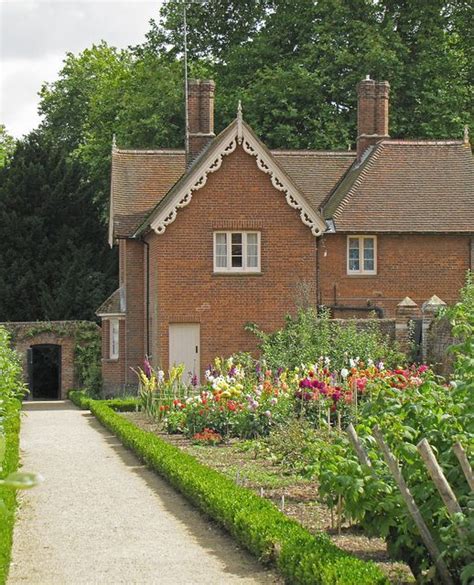 Walled Garden And Victorian Cottage Audley End Essex English