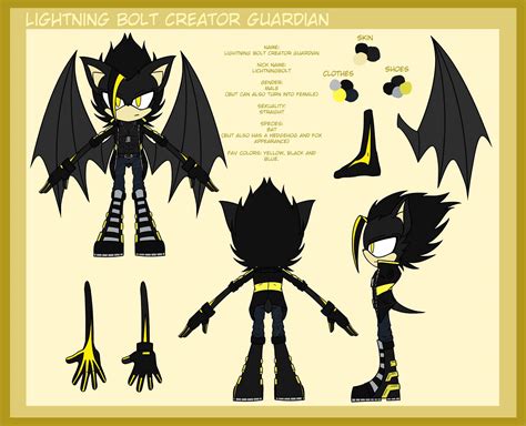 Lightning Bolt Creator Guardian Sonic Universe Character Sheet 2