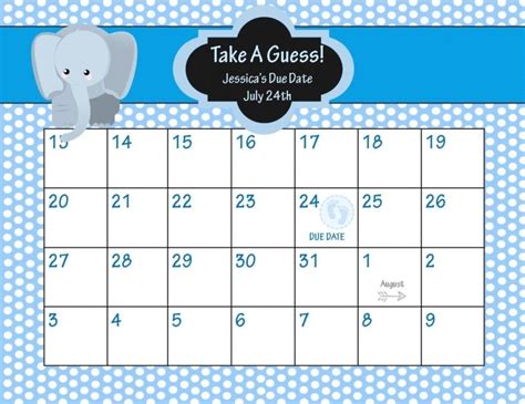 Baby Pool Calendar Baby Due Date Calendar Baby Due Date Calendar Due