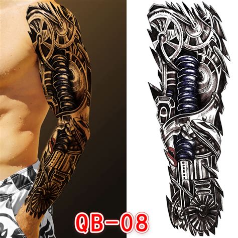 Mishuowoti Men Arm Tattoo Temporary Tattoos Sticker Tatoo Hot 3d Art Waterproof