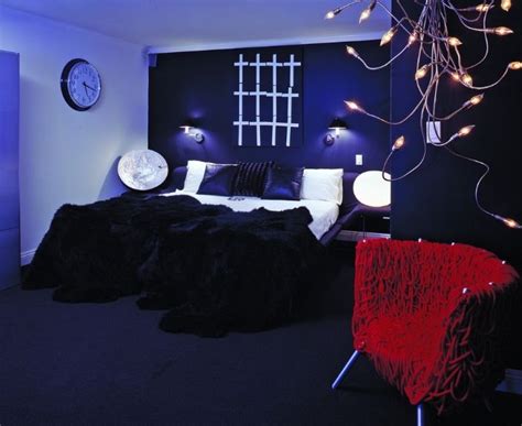 Total Black Purple Bedroom Design Purple Bedrooms Gothic Bedroom