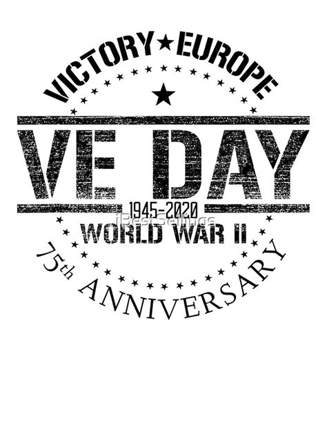 Ww2 Ve Day 75th Anniversary 1945 2020 Victory In Europe Poster By
