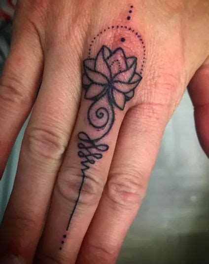 Inspiring Lotus Mandala Finger Tattoo Ideas For Your Next Tattoo