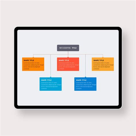 Organization Chart Box Powerpoint Templates Infographic Powerpoint