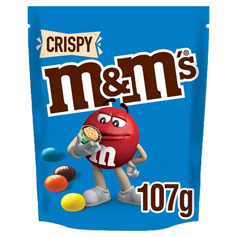 Mandms Crispy Chocolate Pouch Bag 107g
