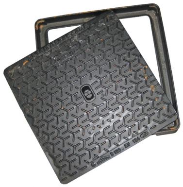 Se pose par clipsage en bout du tube rigide, sur la partie supérieure du regard. regard hydraulique cadre carré 600 x 600 mm - tampon Ø 500 ...