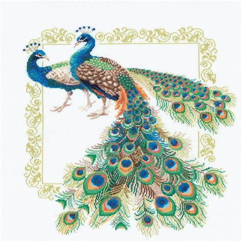 peacock counted cross stitch kit archway variety