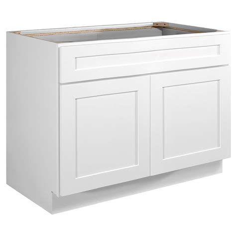 Brookings Sink Base Cabinet White 42 Inch Wide Kitchen Todays