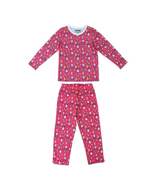 Buy Masha And The Bear Pink Long Sleeve Kool Kawaii Pajama Set Online At Lowest Price In India