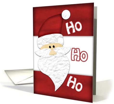 Santa Ho Ho Ho Christmas Card 526156