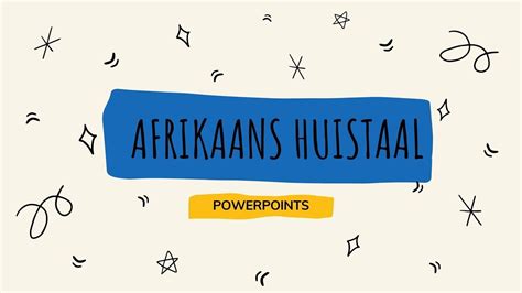 Graad Afrikaans Huistaal Kwartaal Powerpoints