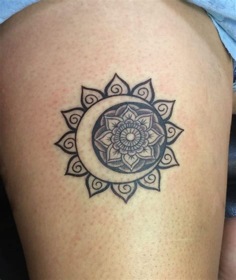 Sun Mandala Tattoo By Dani Maui Tattoo Artist At Mid Pacific Tattoo