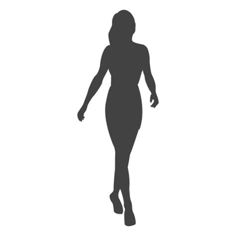 Woman Walking Fast Silhouette Transparent Png And Svg Vector File