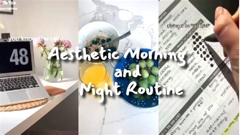 Aesthetic Morning And Night Routines I Tiktok Compilation Youtube