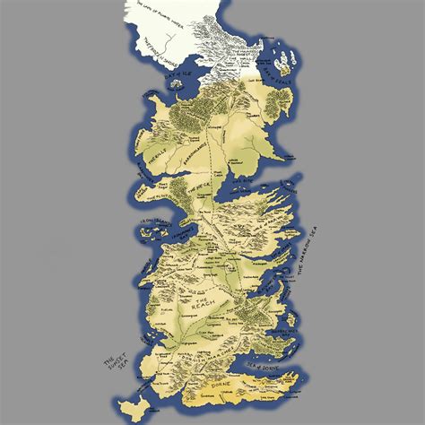 Artstation Map Of Westeros