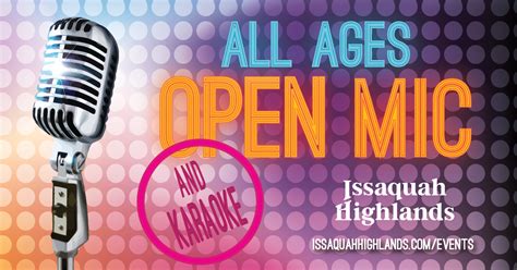 Open Mic And Karaoke Night Visit Issaquah