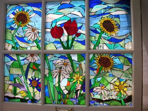 Mosaic Windows Mosaic Flowers Glass Mosaic Art Stained Glass Mosaic