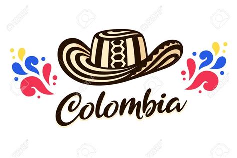 Sombrero Vueltiao Sombrero Tradicional Colombiano Con Letras De Texto