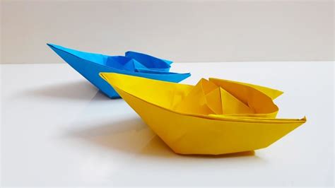 Easy Origami Boat Paper Boat Making Instructions Step By Step ⛵ Paper