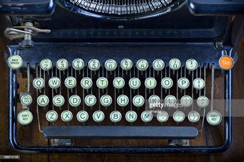 Antique Typewriter Keyboard High Res Stock Photo Getty Images