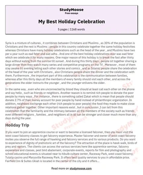 Essay The Best Holiday Of My Life Describe The Best Holiday You Have