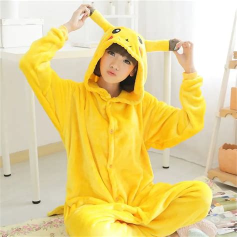 New Arrival Child Adult Unisex Pajamas Animal Pikachu Full Sleeve