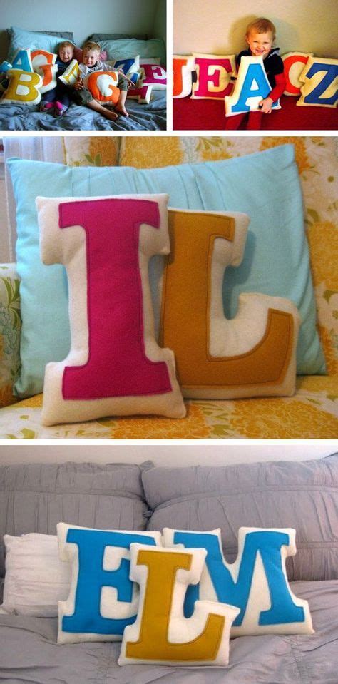 Letters Initial Pillow Diy Pillows Letter Pillows