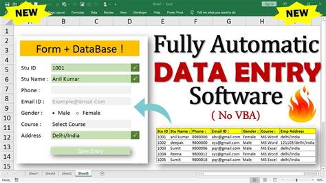 How To Create Data Entry Form In Ms Excel कैसे बनाए Data Entry