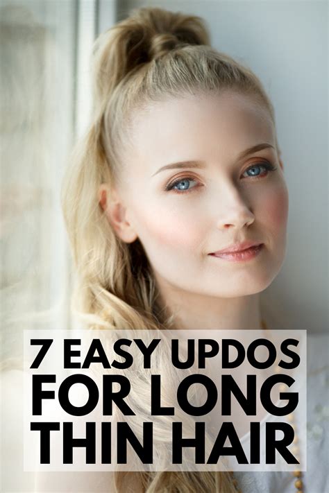 Quick And Elegant 23 Step By Step Updos For Thin Hair Long Thin Hair
