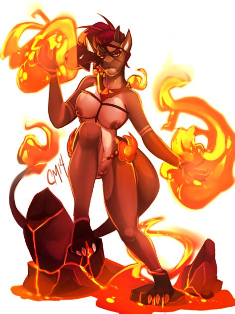Rule 34 Breasts Cursedmarked Deezmo Character Dragon Female Fire