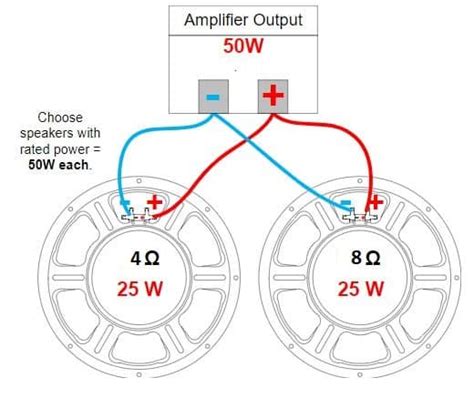 How To Run 8 Ohm And 4 Ohm Speakers In Parallel Boomspeaker