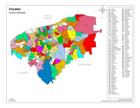 Mapa De Yucatan Con Division Politica Y Nombres Ouiluv