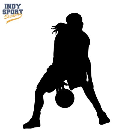 Basketball Silhouette Player Girl Decal Car Stickers And Decals