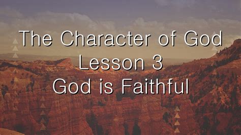God Is Faithful - Living Faith Church