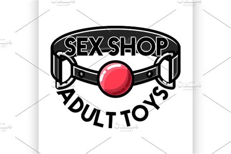 Color Vintage Sex Shop Emblem Pre Designed Illustrator Graphics Free
