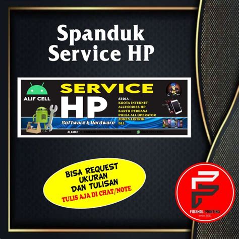 Spanduk Service HP Spanduk Servis Handphone Banner Servive HP