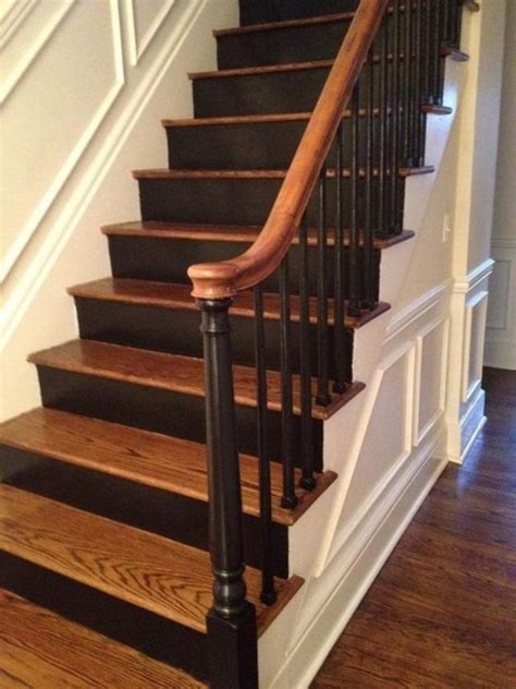 After that you can apply painter's tape to the walls and railing around the stairs to cover them from accidentally brush strokes. 25 Painted Stairs Ideas to Start Your Decorating Project