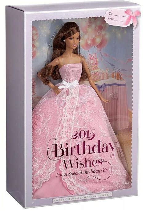 2015 Birthday Wishes Barbie Doll For A Special Birthday Girl Pink Label Mib Ebay Birthday
