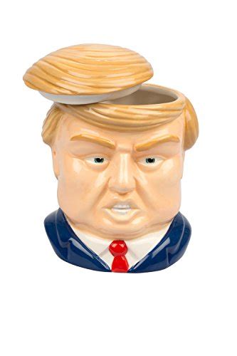 Donald Trump Mug 16oz Ceramic Coffee Mug With Toupee Lid Make