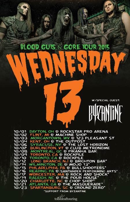 Blood Gut And Gore Tour Wednesday 13 Wiki Fandom