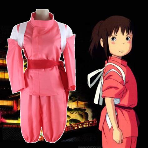 Takerlama Japan Anime Miyazaki Hayao Spirited Away Chihiro Ogino Sen Red Uniform Cosplay Costume