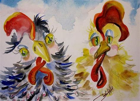 Odd Couple No 4 By Delilah Smith From Chickens