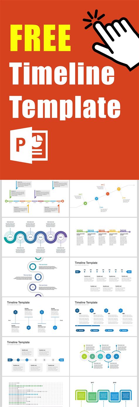 Free Powerpoint Timeline Template Business Plan Presentation Create