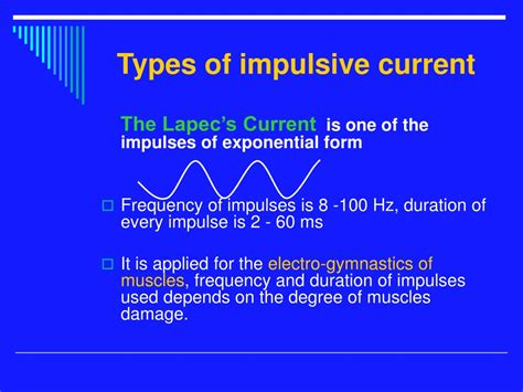 Ppt Impulsive Currents Application In Physiotherapy Powerpoint